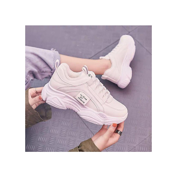 Giày thể thao nữ HAPU đế cao da đẹp S15