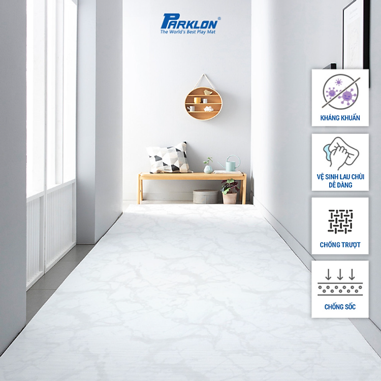 Thảm Em Bé Cao Cấp Parklon Vân Đá Trắng Chính hãng Tiết kiệm - Hình ảnh 4
