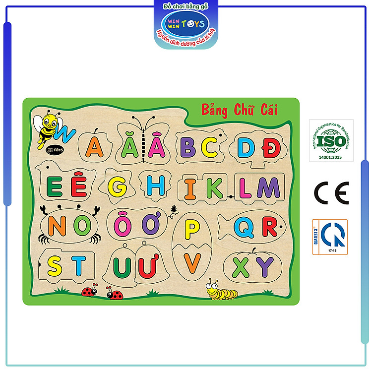 Mua tại Tiki: Mua Đồ chơi gỗ Bảng chữ cái Winwintoys Chính hãng Giá tốt