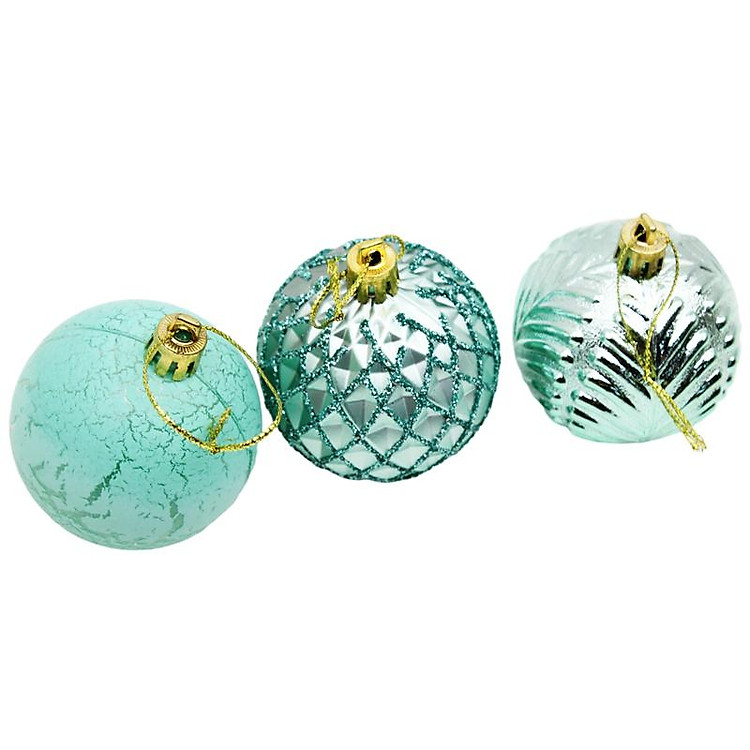 Hộp Trái Châu Trang Trí Giáng Sinh (12 trái) - Màu Xanh Mint - Ảnh 3