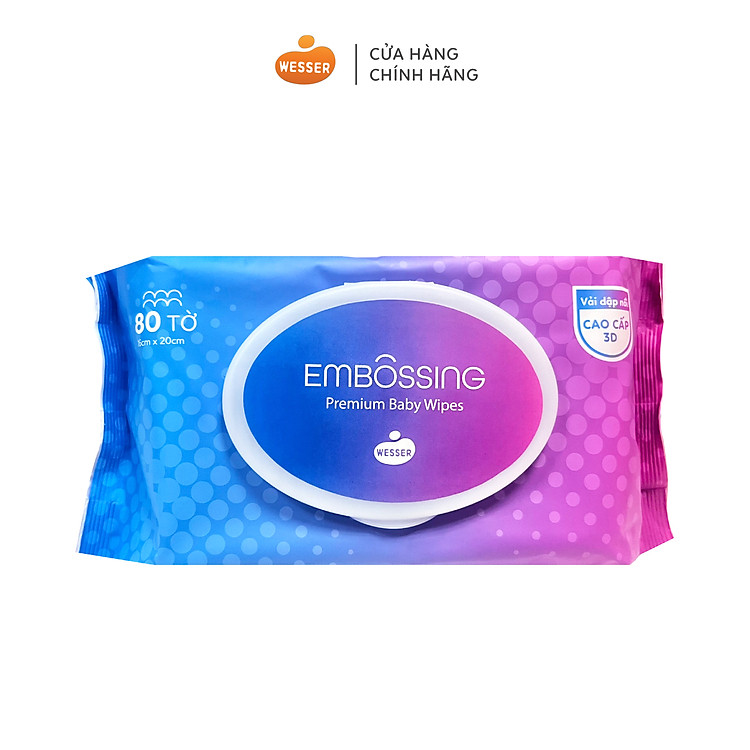 Khăn giấy ướt Wesser 80 tờ UnMei Giá rẻ - Hình ảnh 3