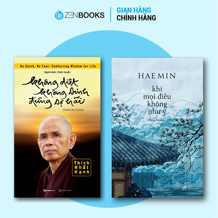 Bộ Sách Không Diệt Không Sinh Đừng Sợ Hãi + Khi Mọi Điều Không Như Ý