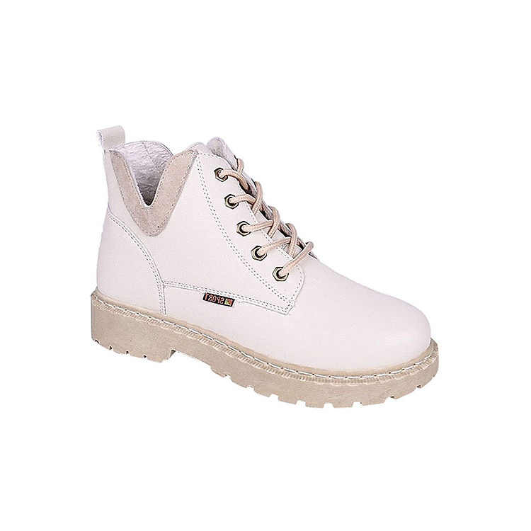Giày Boots Nữ Cổ Chữ V Đế Thấp B100