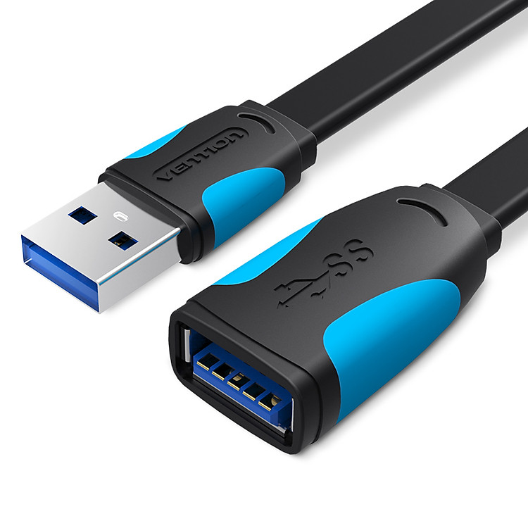 Cáp nối dài USB 3.0 dẹt Vention VAS-A13 (1,5m-3m) - Hàng Chính Hãng