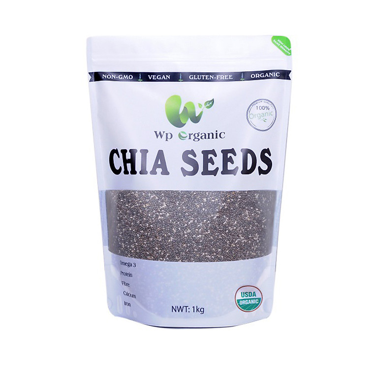 Hạt chia Wp Organic - Black chia seeds - Bịch 1kg