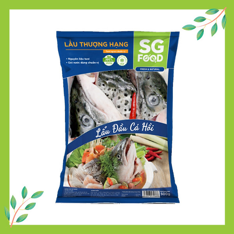 Lẩu Đầu Cá Hồi SG Food Gói 500g