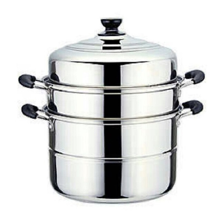 Nồi hấp kiêm nồi luộc gà Inox 3 Tầng - sz 28cm