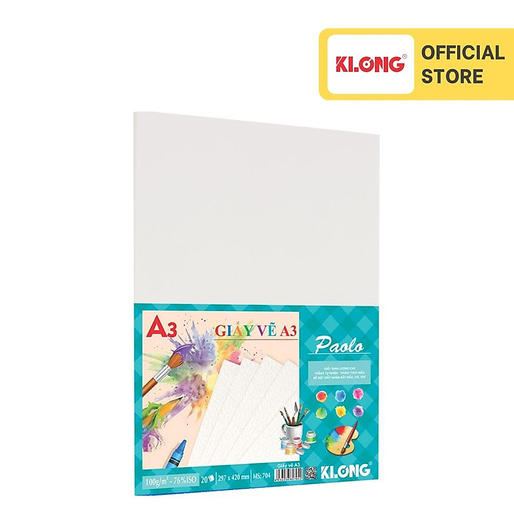 Giấy vẽ KLONG A3 (20 tờ)
