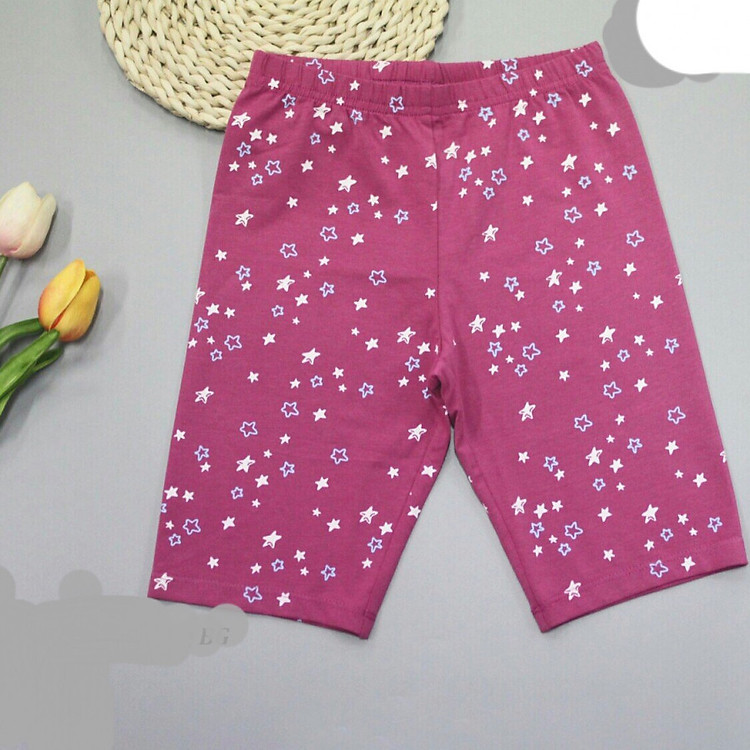 Sét 2 quần Legging đùi in ngôi sao bé gái