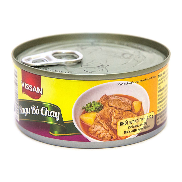 Combo 4 hộp Ragu bò chay Vissan hộp 170g
