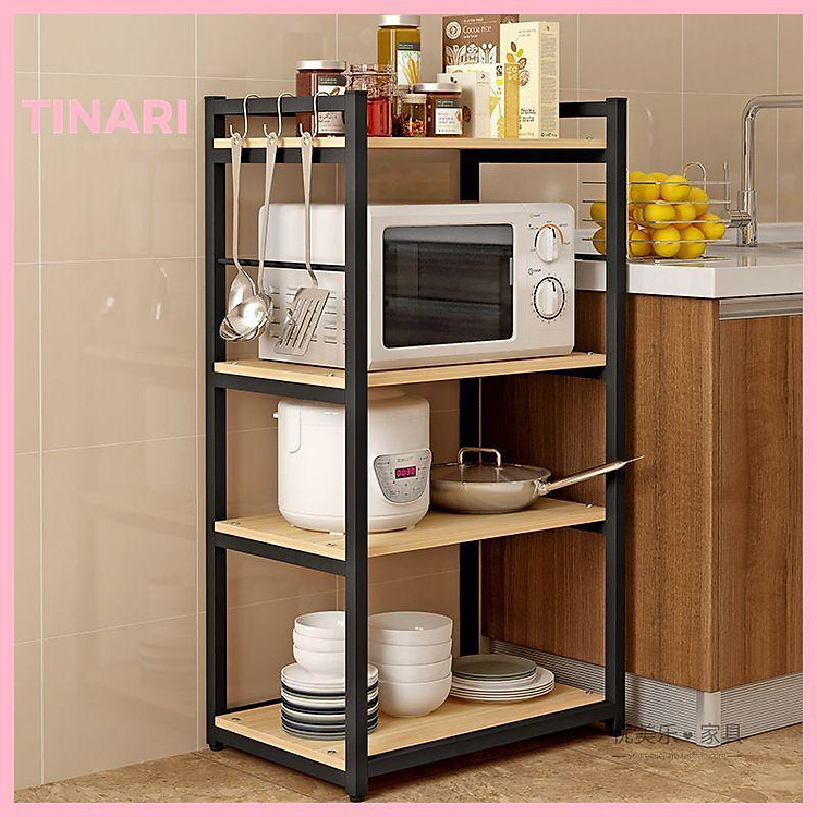 Kệ Để Lò Vi Sóng 4 Tầng Lắp Ráp Sang Trọng
