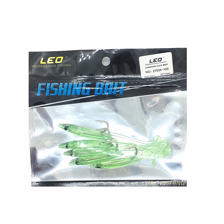 Mồi Câu Cá Phát Sáng Silica Gel Bịch 5 Con (10cm)