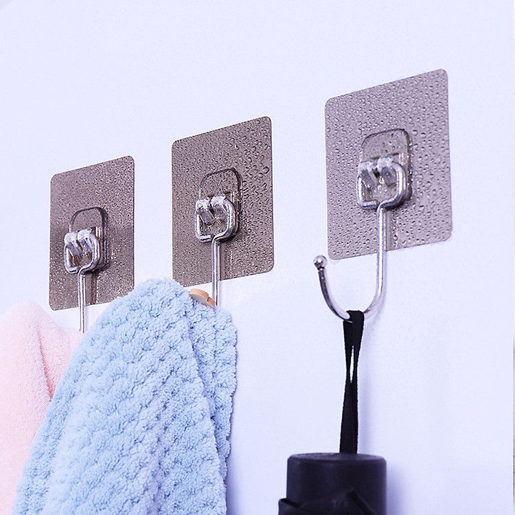 Set 5 Móc Dán Tường ,Chịu Lực , Siêu Dính Treo Đồ Đa Năng Inox - Giúp Không Gian Nhà Luôn Gọn Gàng, Ngăn Nắp