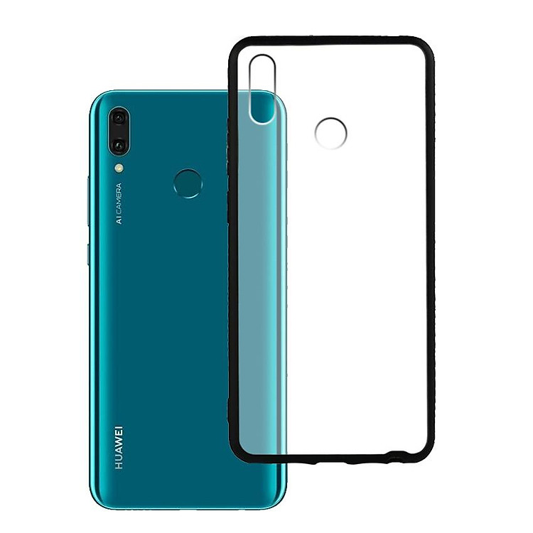 Ốp lưng Huawei Y9 2019 - Bề mặt nhám chống vân tay, lưng cứng, viền TPU dẻo - 02092 - Hàng Chính Hãng