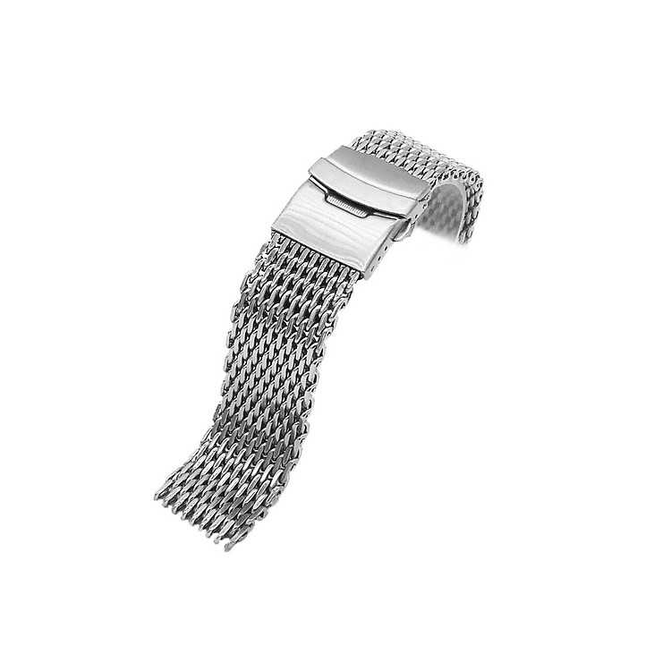 Dây đồng hồ kim loại Mesh Shark (Dây lưới mắt lớn)