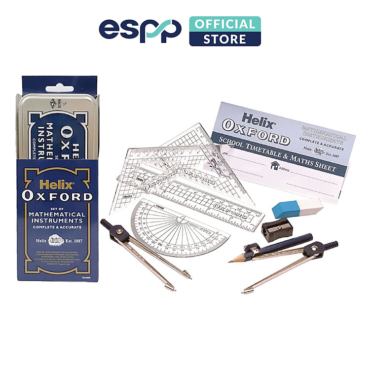 Bộ thước + compa OXFORD (9 món)