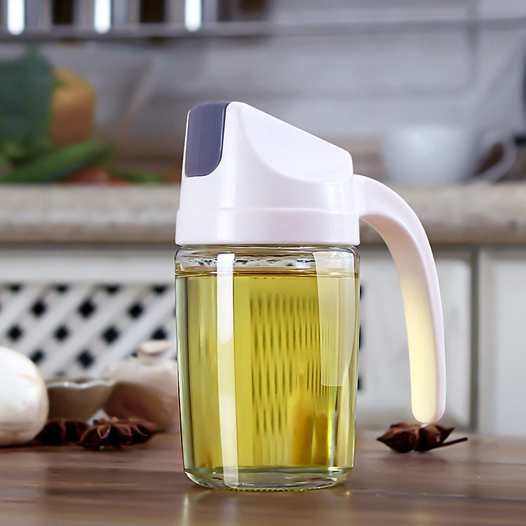 Bình Đựng Dầu Ăn, Nước Tương, Nước Mắm, Xì Dầu Cao Cấp - Vòi Rót Inox 304 An Toàn - Tự Động Mở Nắp Khi Rót Tiện Lợi
