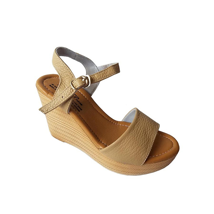 Giày Sandal Đê Xuồng Nữ BIGGBEN Da Bò Thật SDX05