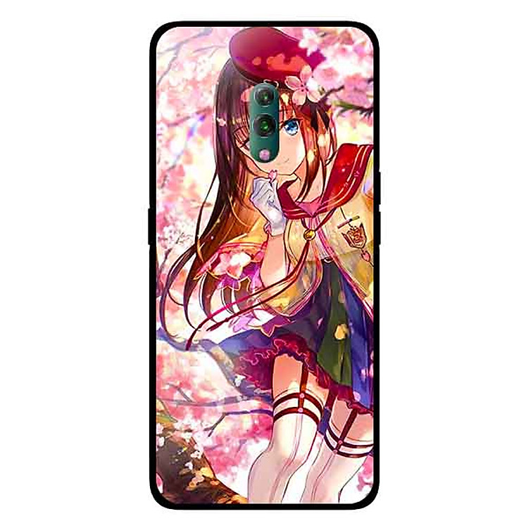 Ốp Lưng in cho Oppo K3 Mẫu Cô Gái Hoa Đào - Hàng Chính Hãng