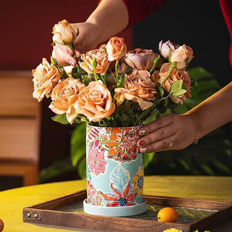 Lọ cắm đũa, cắm bút, cắm hoa, cắm cọ trang điểm Magrace Hàng chính hãng