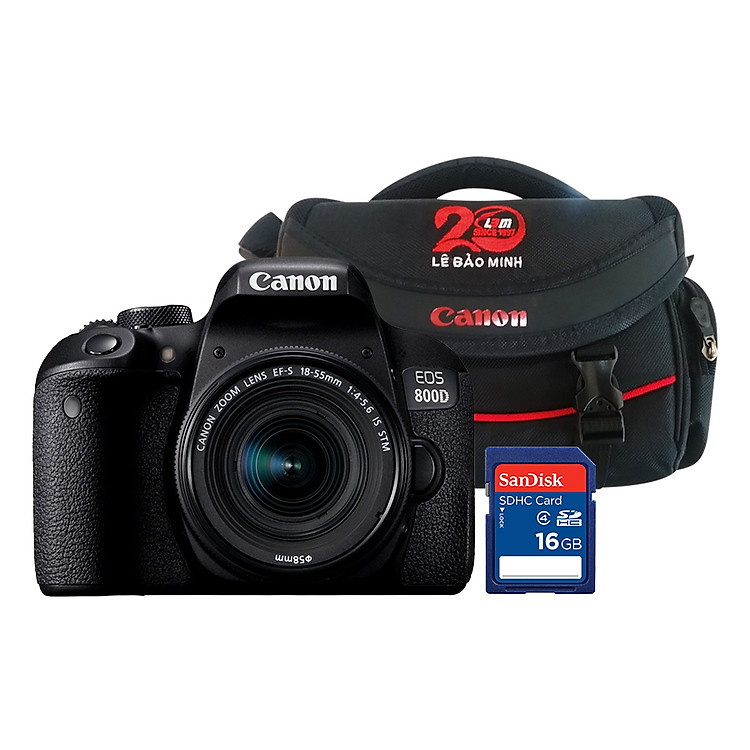 Máy Ảnh Canon EOS 800D KIT 18-55mm - Hàng Chính Hãng - Tặng Kèm Thẻ Nhớ Và Túi Đựng Máy Ảnh