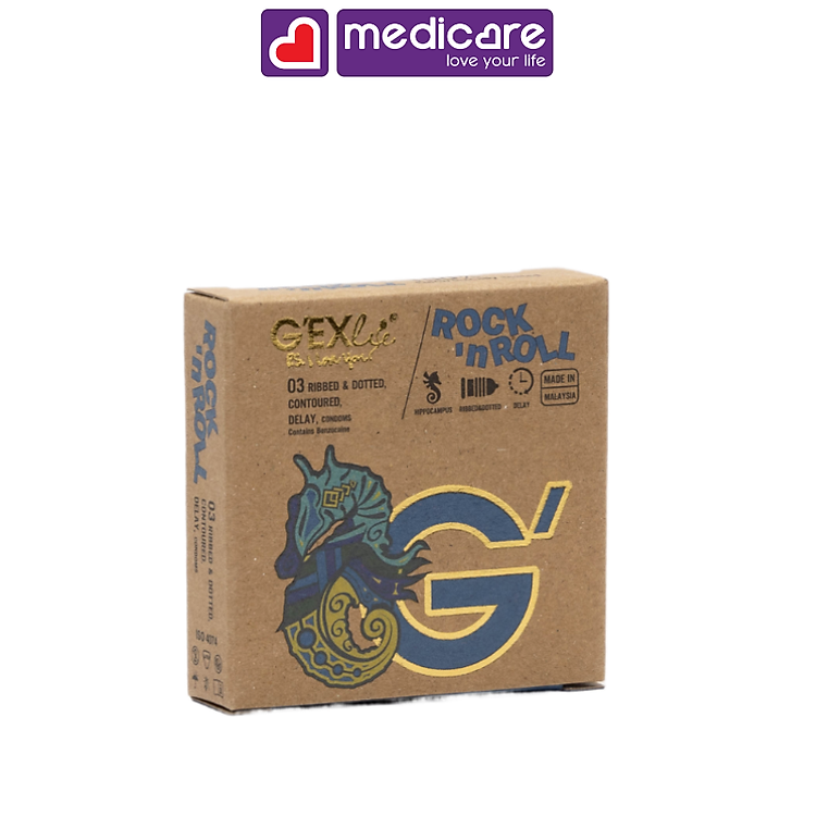 Bao cao su GEXLIFE hộp 3 cái
