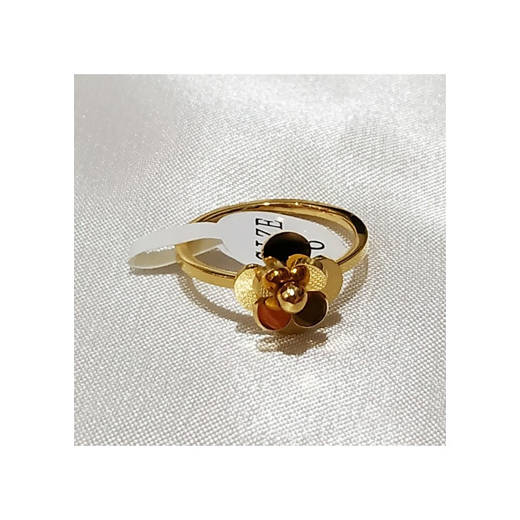 Nhẫn Hoa Trà Titan Không Đen TT 1866