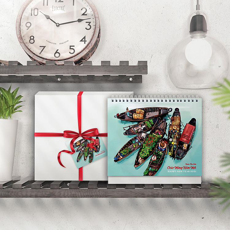 LỊCH ĐỂ BÀN 2021 - VẺ ĐẸP THIÊN NHIÊN - 13 TỜ - Kích thước: 21x19cm