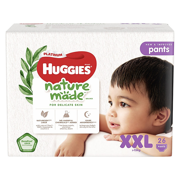 Combo 3 Tã Quần Huggies Platinum XXL26 Chính hãng Ưu đãi - Hình ảnh 5