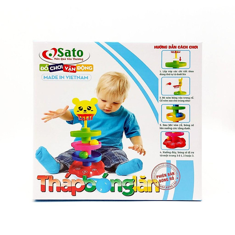 Tháp Bóng Rổ Vận Động Cho Bé Chính hãng Giá rẻ - Hình ảnh 3