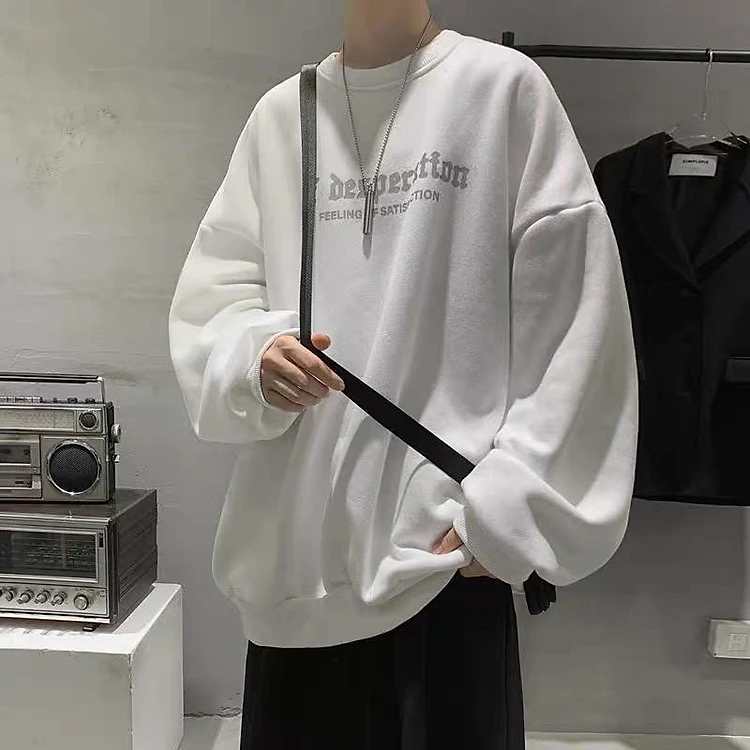 Áo sweater nam form rộng