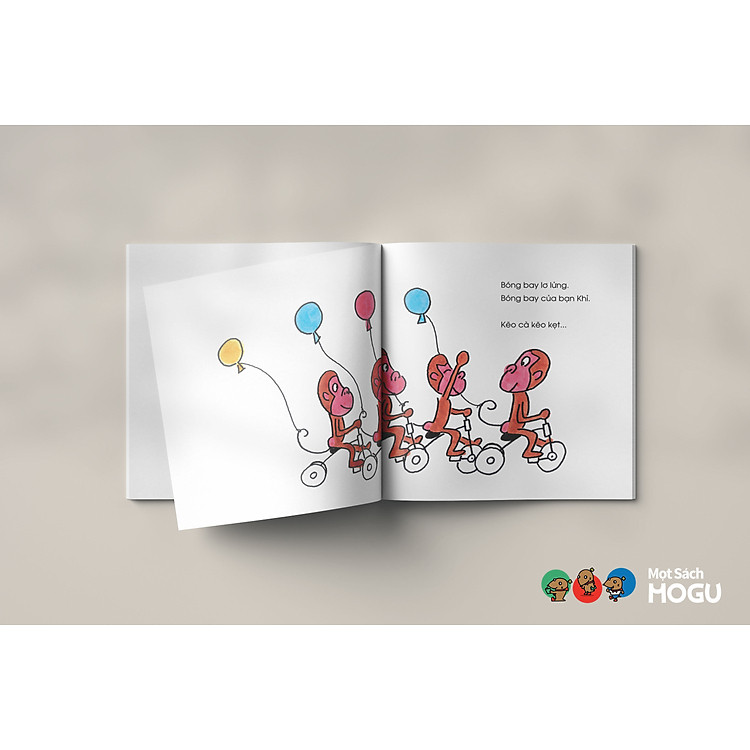 Truyện Ehon bé 1-2-3 tuổi - Bóng bay lơ lửng - Ảnh 7