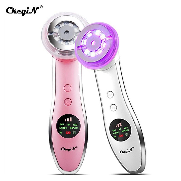 Máy mát xa da mặt photon CkeyiN 6 trong 1 giúp trẻ hóa làn da đa năng