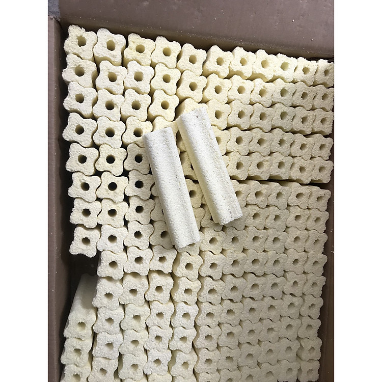 thùng thanh sứ hoa mai( 154 thanh) - vật liệu lọc nước cho hồ cá