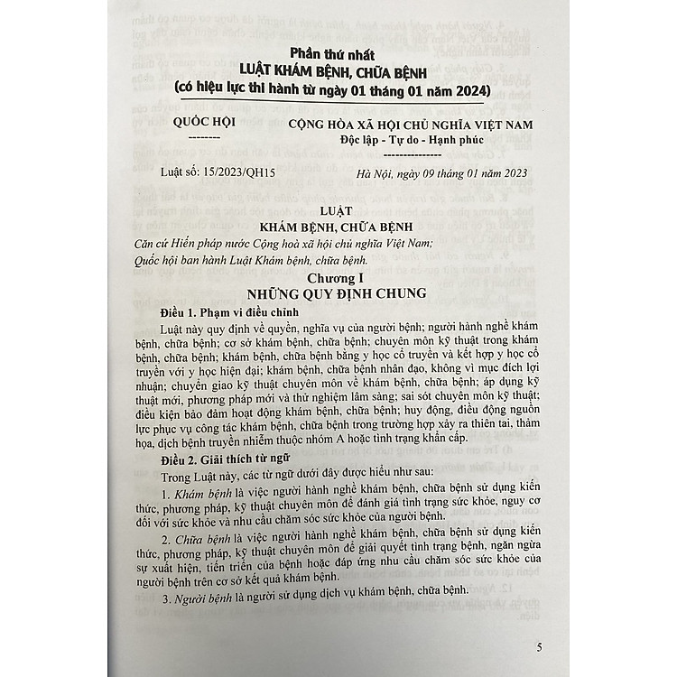 Luật Khám Bệnh, Chữa Bệnh Và Các Văn Bản Hướng Dẫn Thi Hành - Ảnh 3