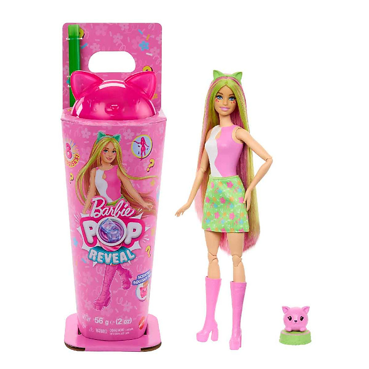 Búp Bê Barbie Pop Reveal Party - Xanh Chính hãng Giá rẻ - Hình ảnh 2