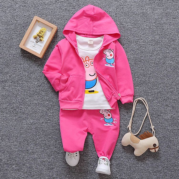 Bộ Bé Gái Khoác Heo Peppa Bonchop