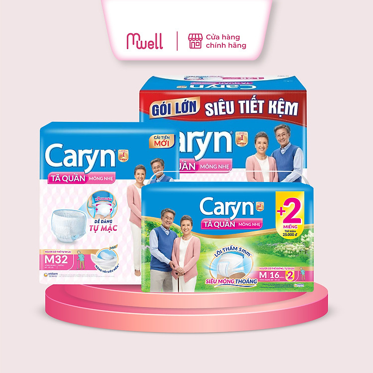 Mua Tã quần người lớn Caryn size M-L-XL Chính hãng Tiết kiệm