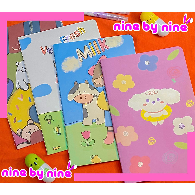 Sổ tay A5 dễ thương- sử dụng như tập học sinh hoặc để ghi chú, viết nhật ký