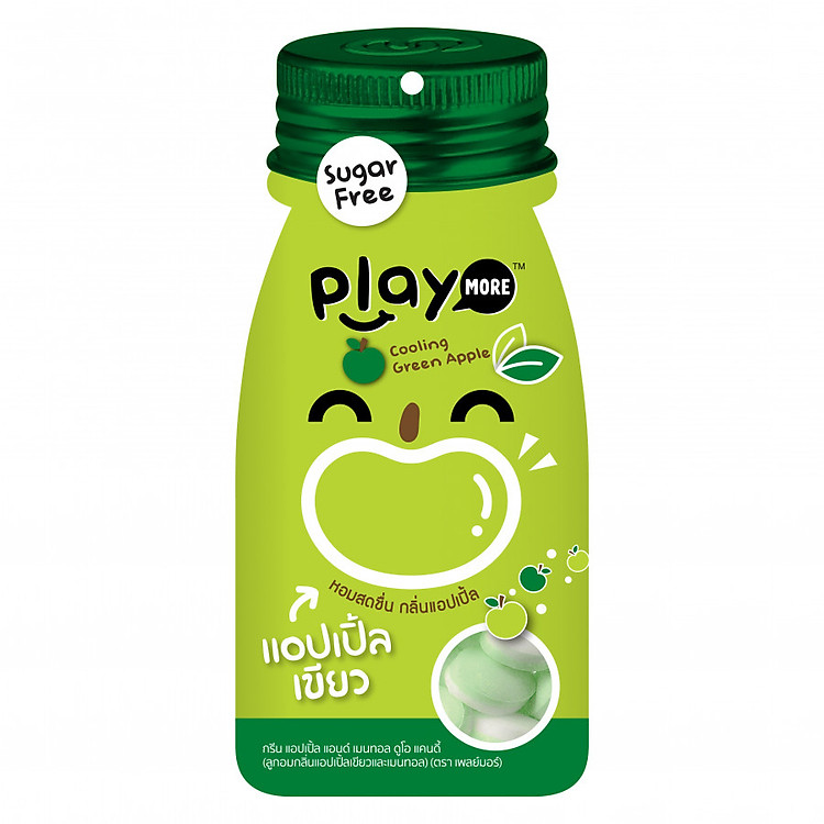 Kẹo the vị táo xanh Playmore gói Zip (12g)