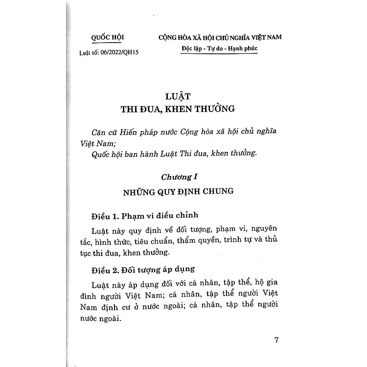 Luật Thi Đua, Khen Thưởng - Ảnh 2