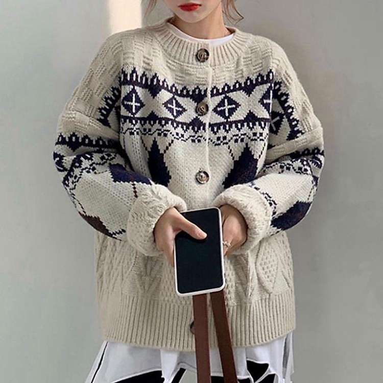 Cardigan Len Taobao Nữ, Áo Khoác Cardigan Len Kiểu Hàn Chất Đẹp Dày Dặn Hàng Quảng Châu Hot trend