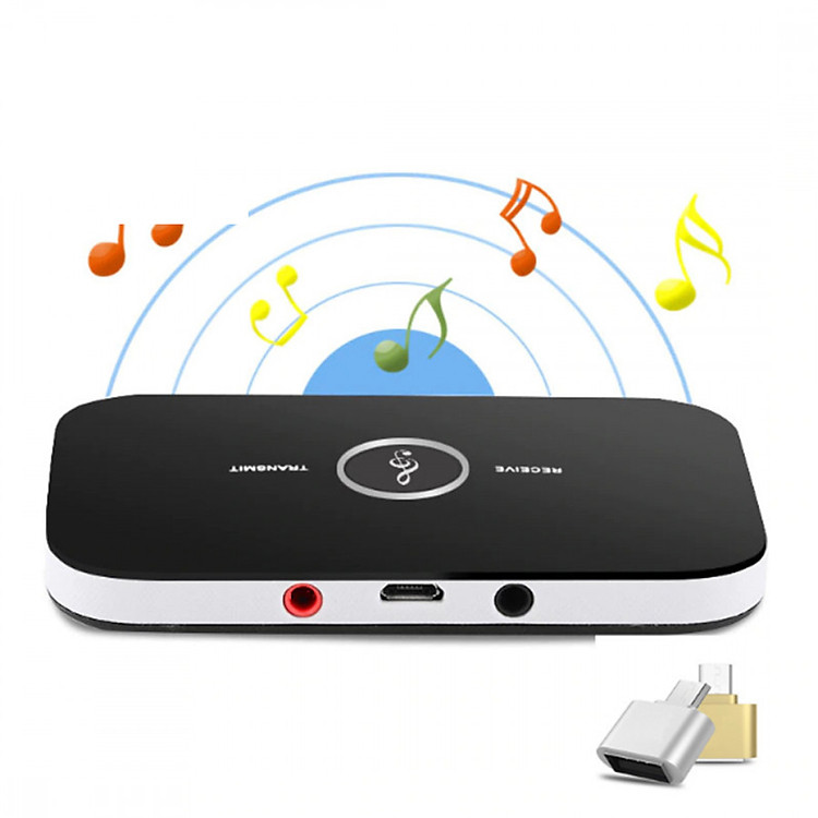 Thiết bị thu phát nhạc không dây Bluetooth BLT-6 Tặng kèm đầu OTG Micro usb sang Usb
