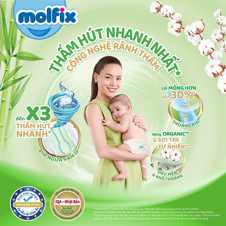 Mua Combo 3 Tã Molfix Thiên nhiên Super Jumbo Uy tín Tiết kiệm - Hình ảnh 3