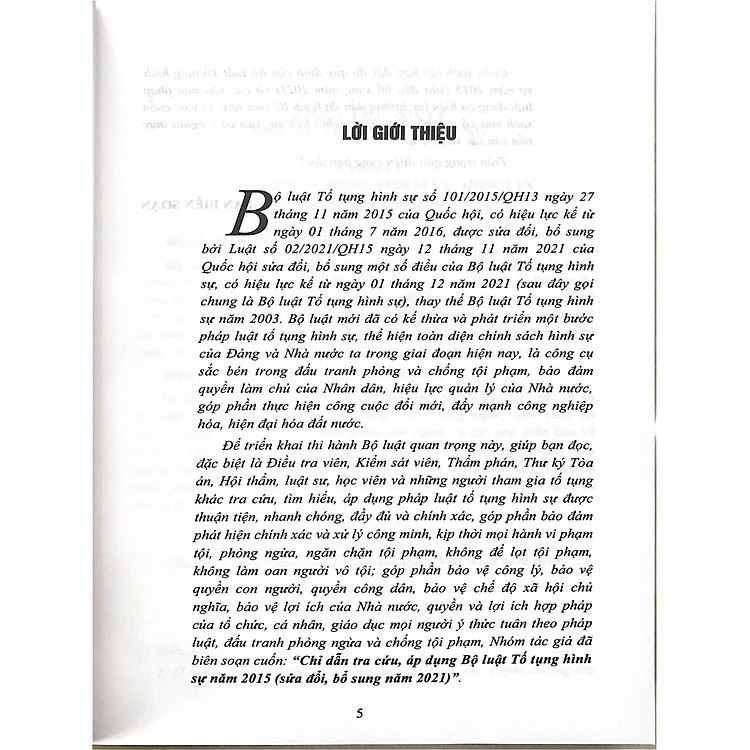 Chỉ Dẫn Tra Cứu, Áp Dụng Bộ Luật Tố Tụng Hình Sự Năm 2015 (Sửa đổi, bổ sung năm 2021) - Ảnh 6