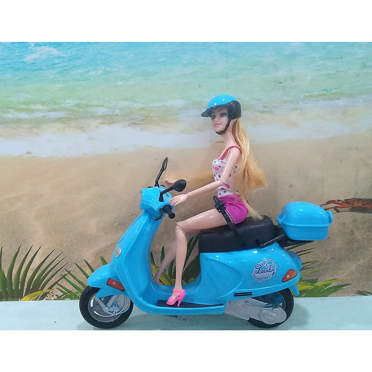 Búp bê đi xe máy