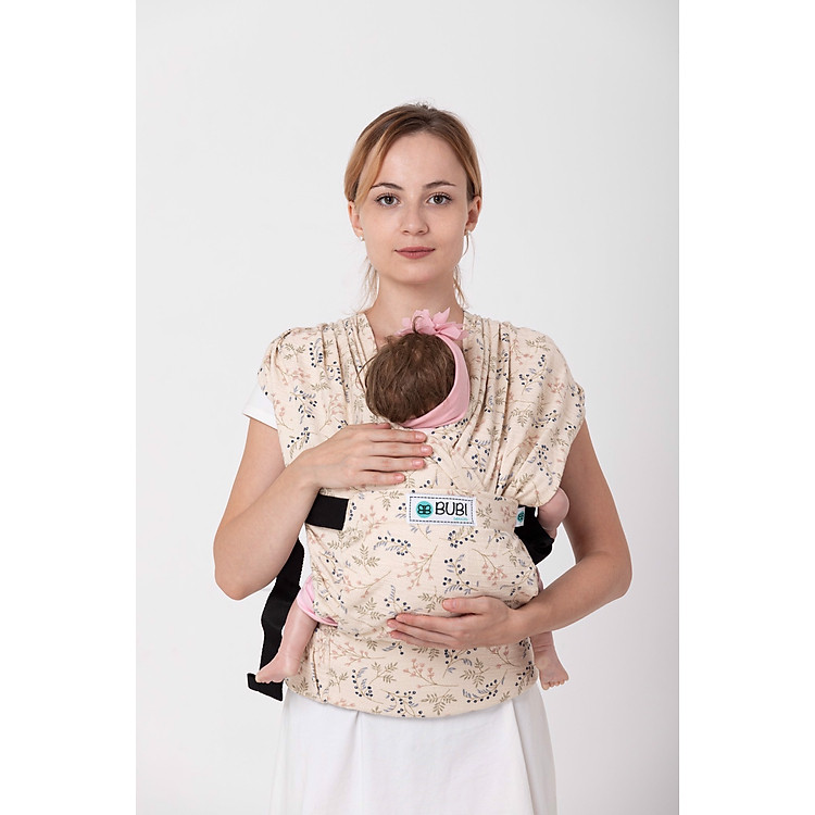 Địu vải BUBI Gen 3 - DA CÁ HOA NHÍ Chính hãng Giá rẻ - Hình ảnh 3