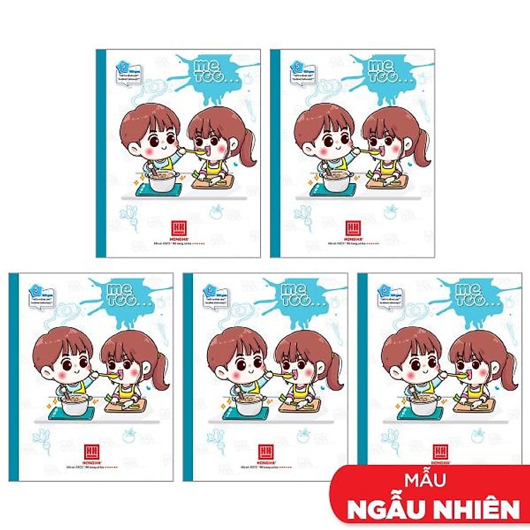 Vở Class Me Too 5 Ô Ly 96 Trang 100gsm (5 chiếc)