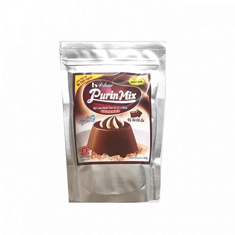 Bột làm bánh Flan Nhật Bản vị Socola Purin Mix 500g