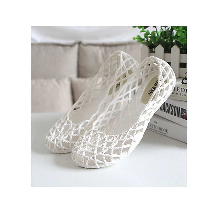 Giày nhựa đi mưa đế bằng chống trơn trượt V185